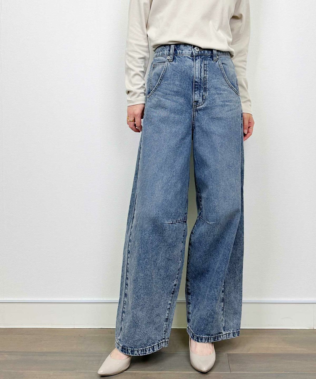 model：H164　着用サイズ：M　ブルー