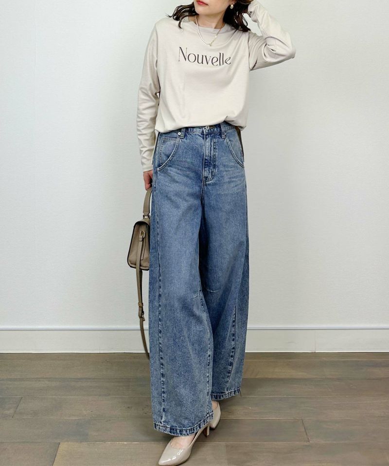 model：H164　着用サイズ：M　ブルー