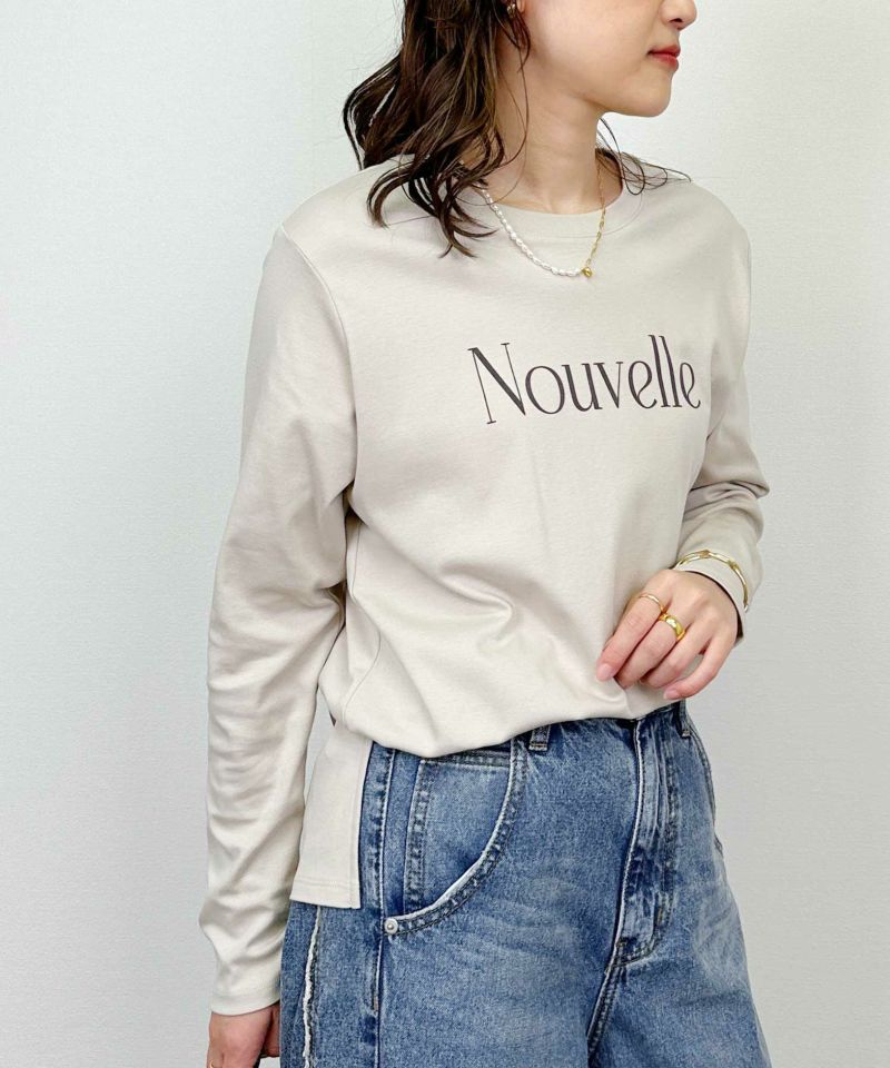 model：H164　着用サイズ：M　グレイッシュベージュ