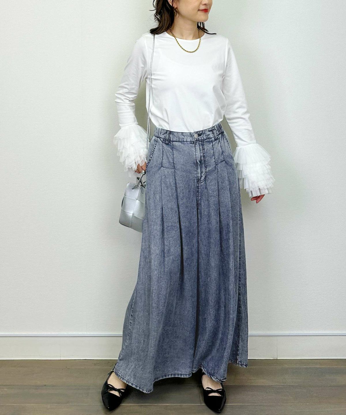 model：H164　着用サイズ：M　ダークブルー