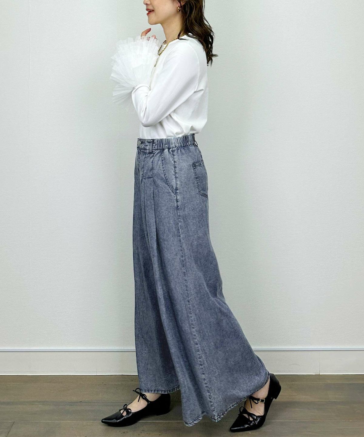 model：H164　着用サイズ：M　ダークブルー