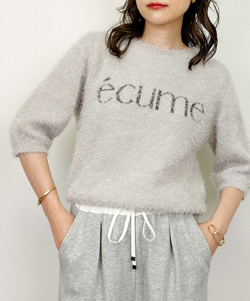 【マークアンドロナ】シャギーニット生地×ビッグロゴネーム 長袖ゴルフトレーナーL フロントロゴシャギーニット | PICCIN (ピッチン) 公式通販