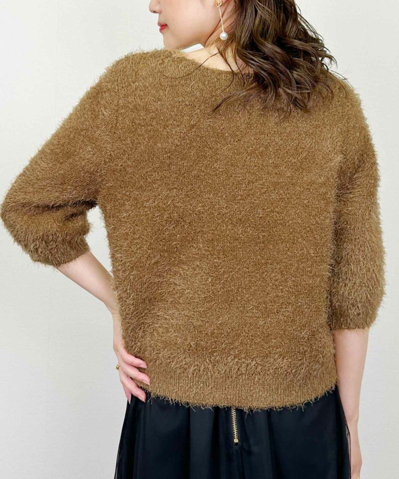 model：H164　着用サイズ：M　モカ