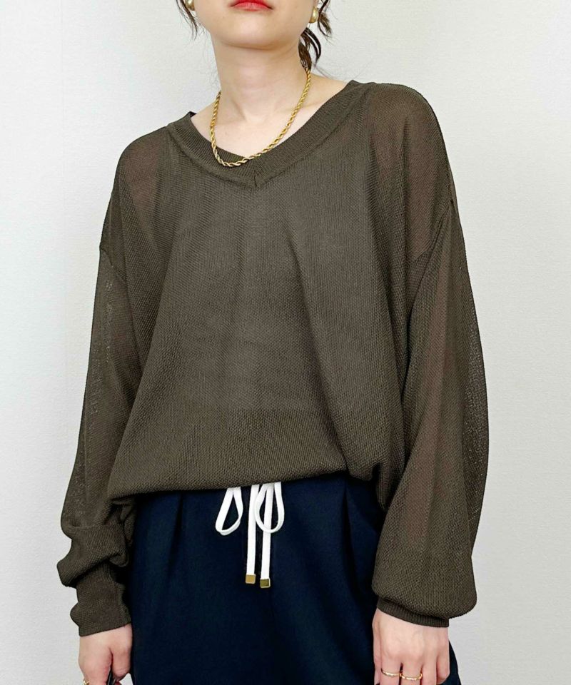 model：H164　着用サイズ：M　カーキ