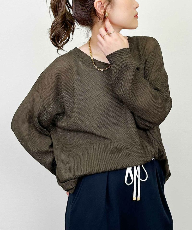 model：H164　着用サイズ：M　カーキ