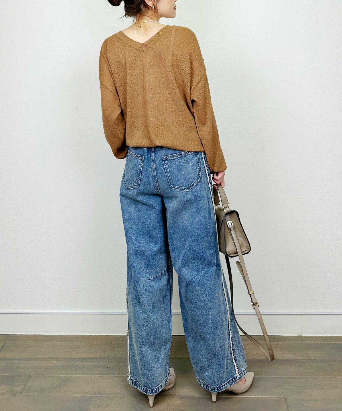 model：H164　着用サイズ：M　オレンジ　2WAYで