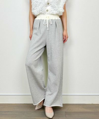 高身長さん向け】ポケットフリルセンタープレスパンツ | PICCIN