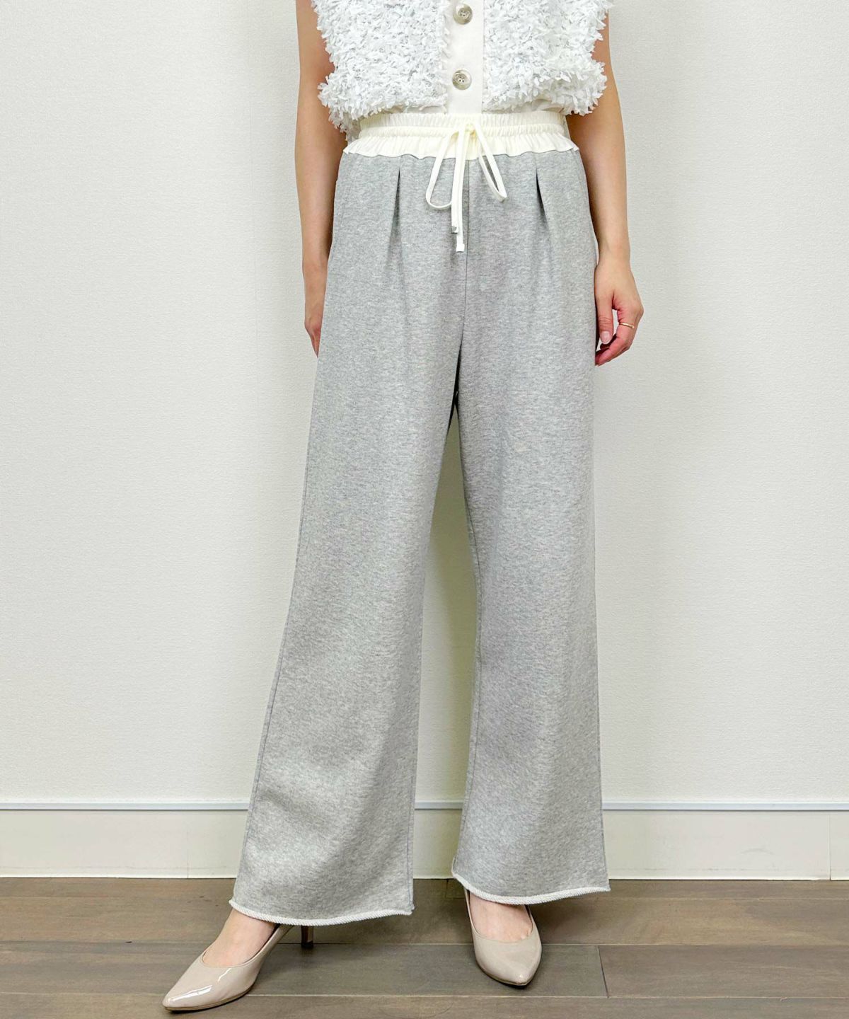 model：H164　着用サイズ：M　グレー