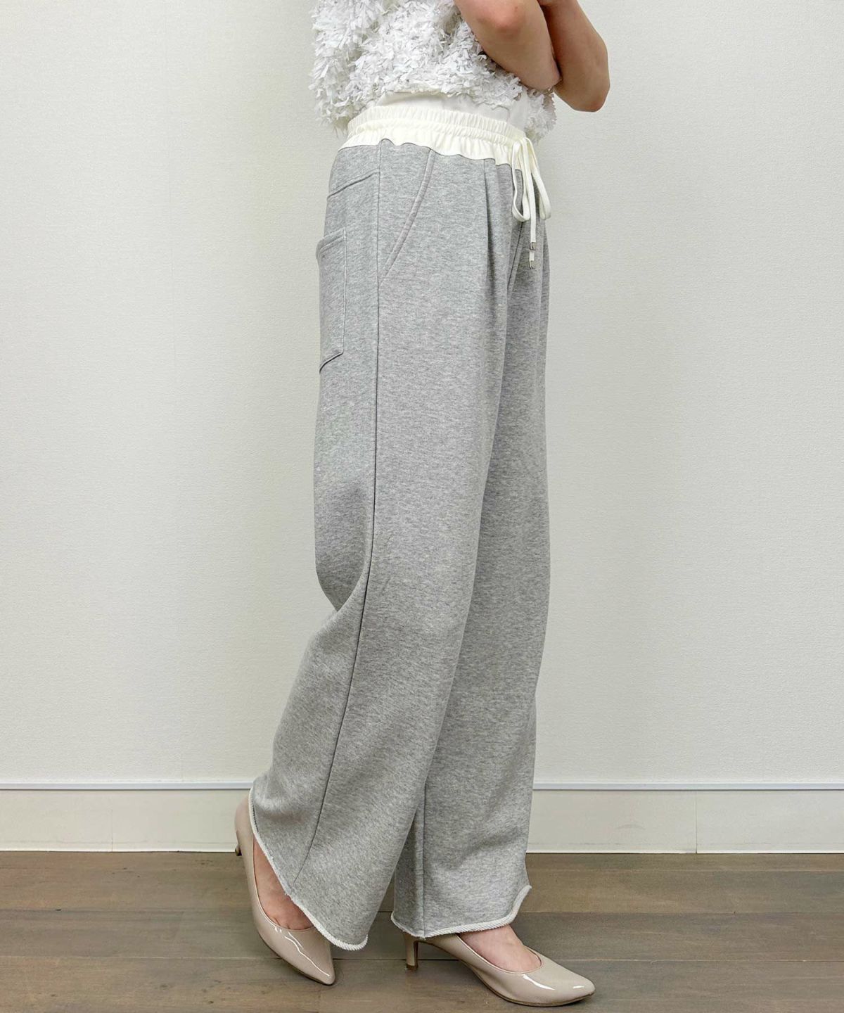 model：H164　着用サイズ：M　グレー