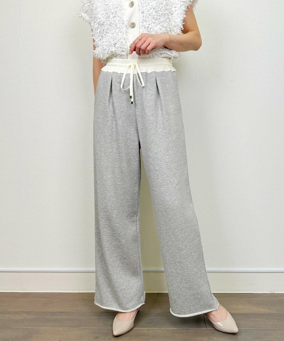 model：H164　着用サイズ：M　グレー