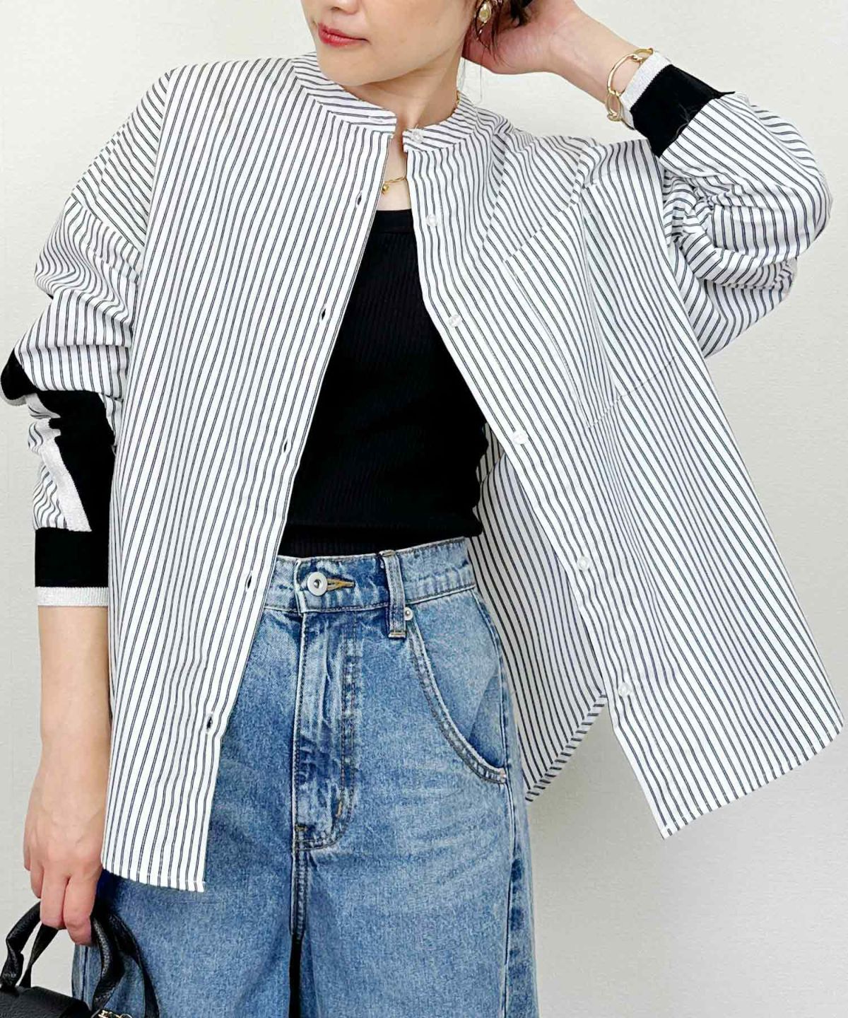 model：H164　着用サイズ：M　ホワイト系その他