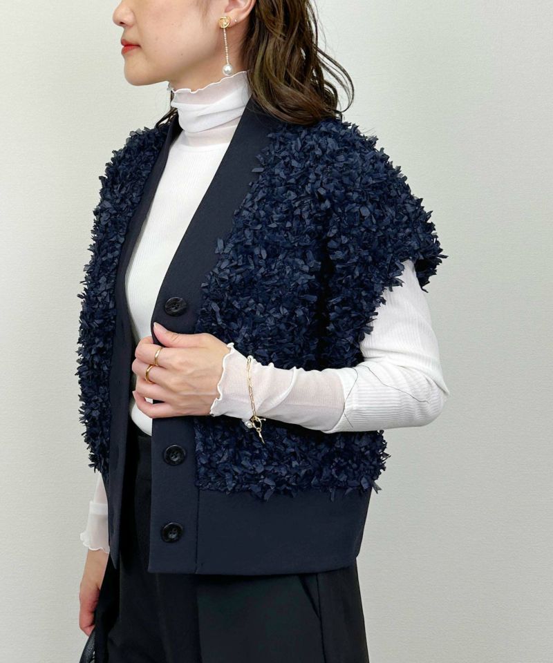 model：H164　着用サイズ：M　ネイビー