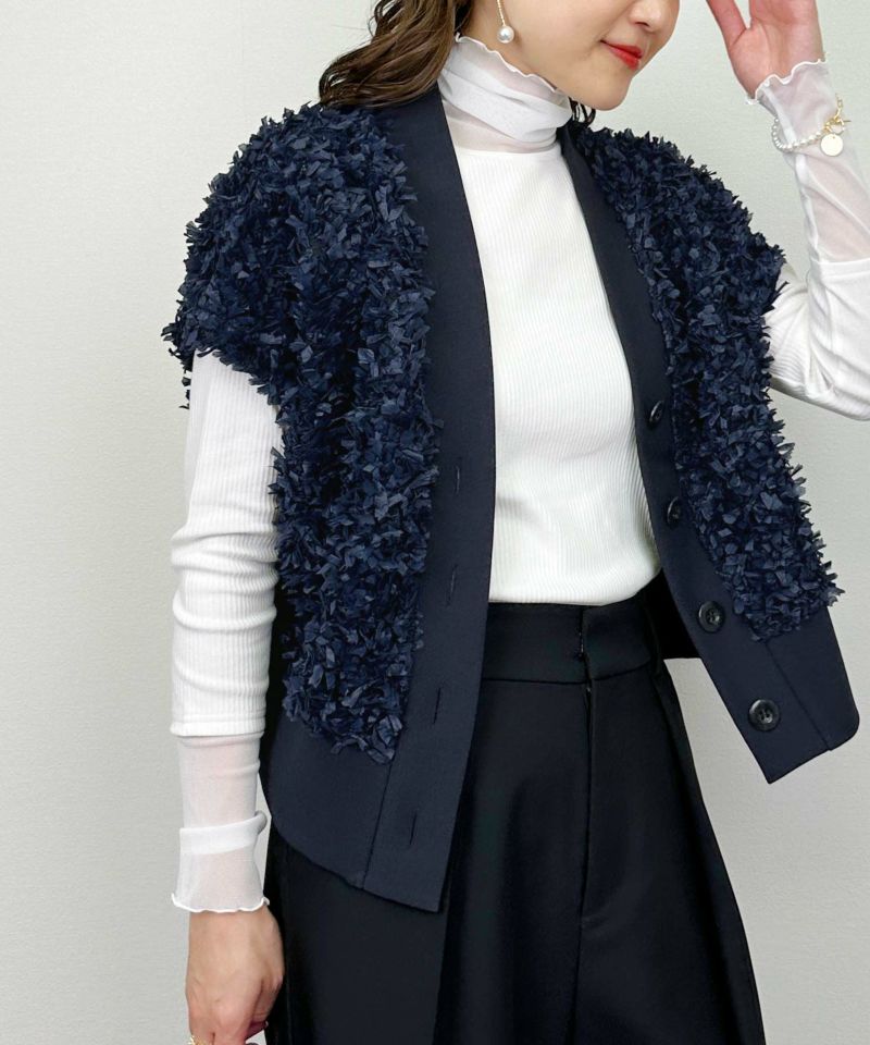 model：H164　着用サイズ：M　ネイビー