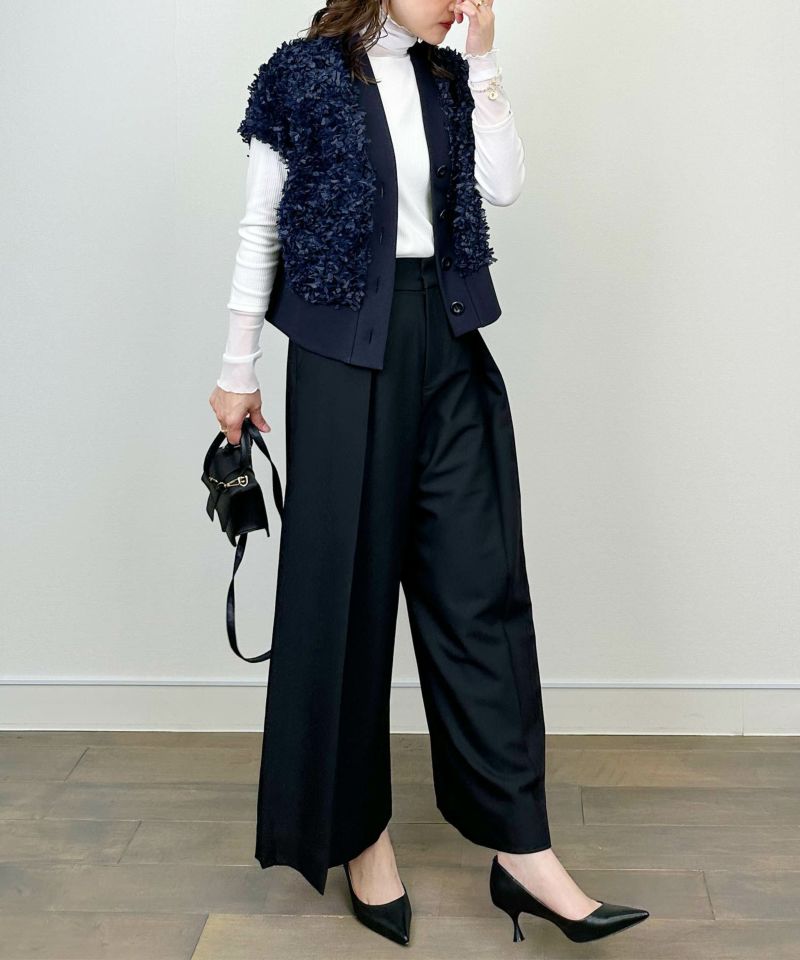 model：H164　着用サイズ：M　ネイビー