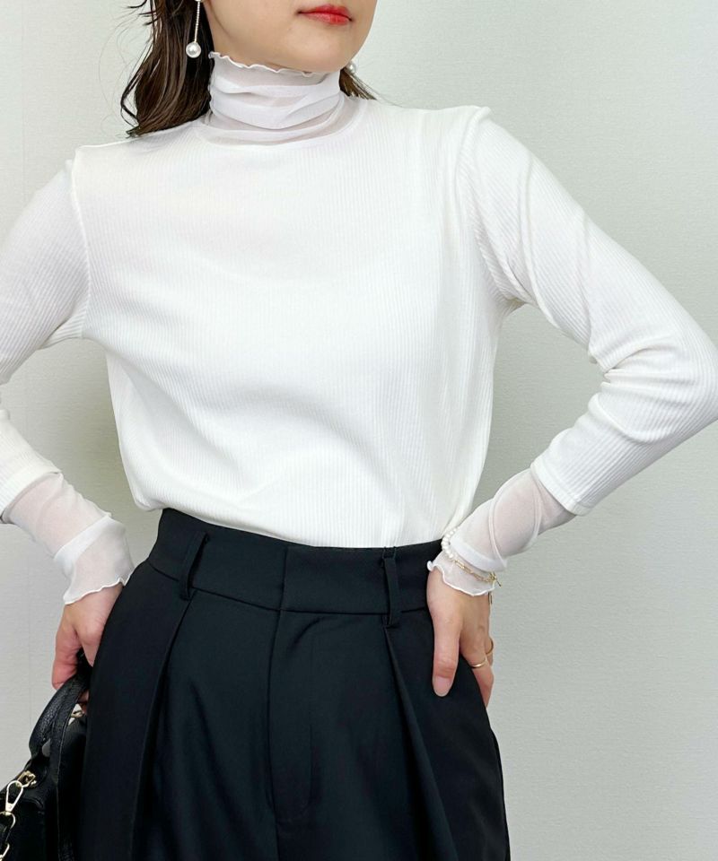 model：H164　着用サイズ：M　アイボリー