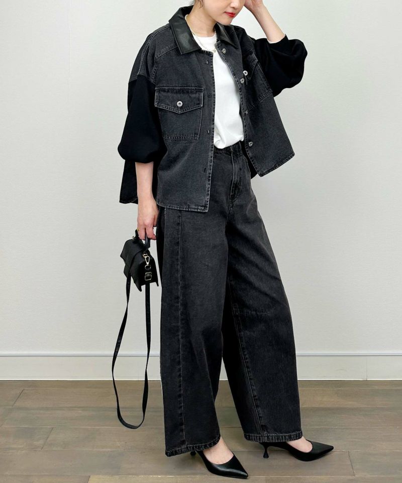 model：H164　着用サイズ：M　ブラック