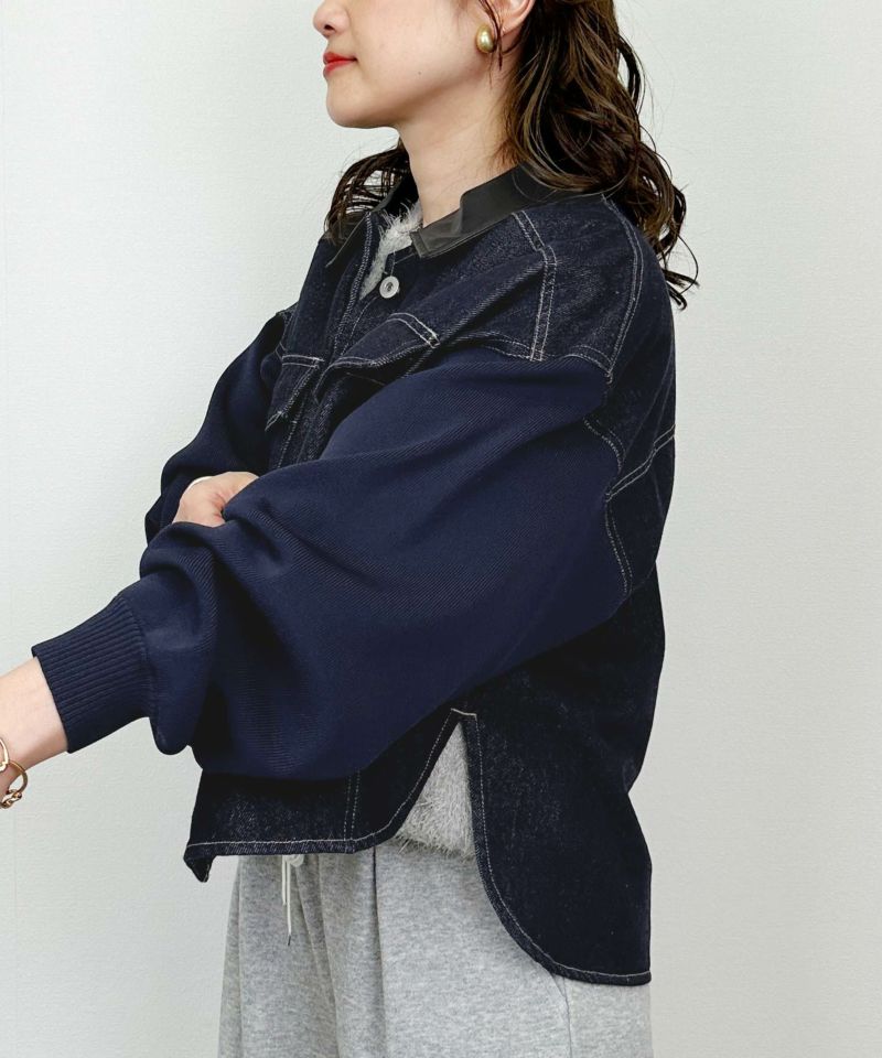 model：H164　着用サイズ：M　ネイビー