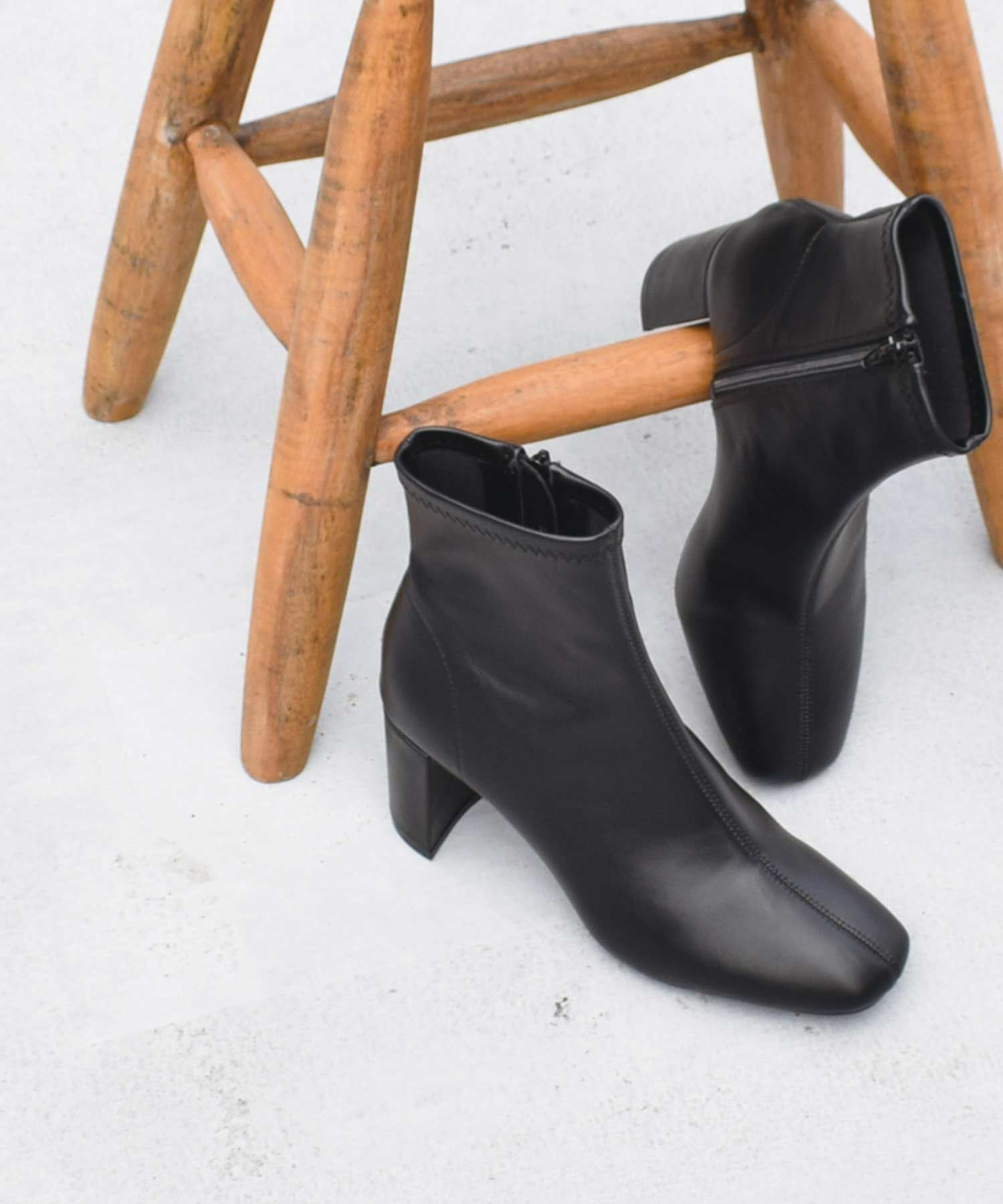 ソフトストレッチ7cmヒールショートブーツ | PICCIN (ピッチン) 公式通販