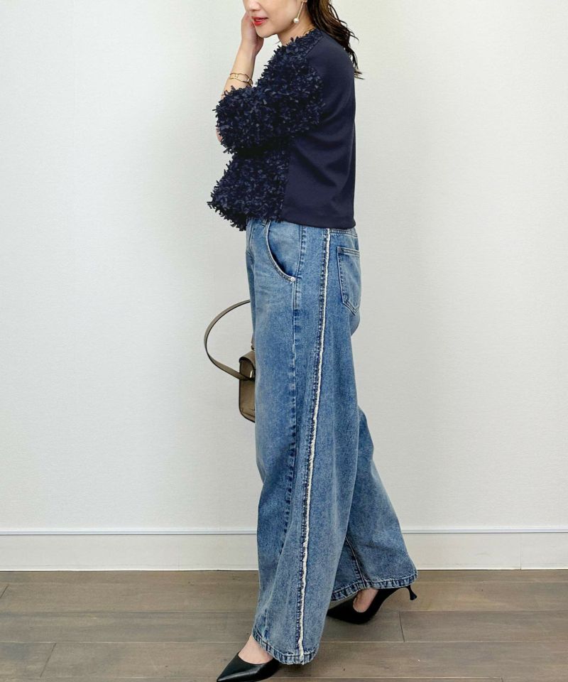 model：H164　着用サイズ：M　ネイビー