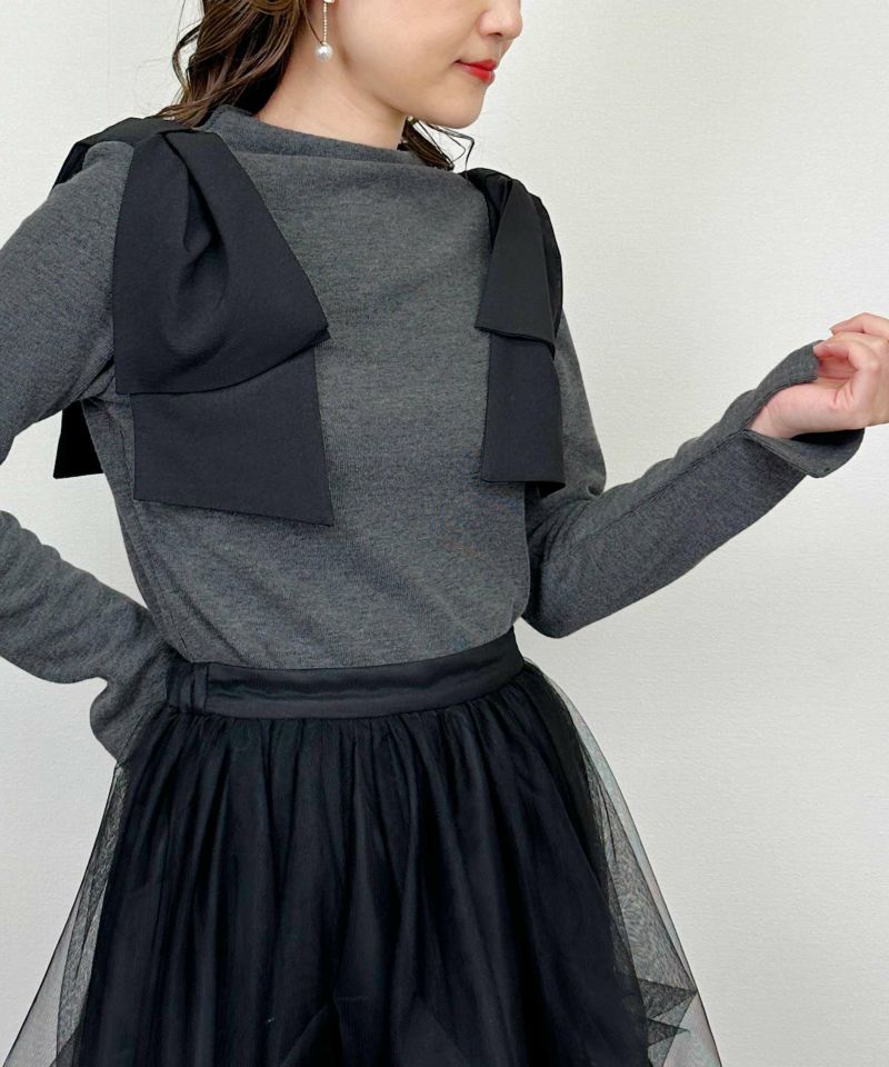 model：H164　着用サイズ：M　チャコールグレー