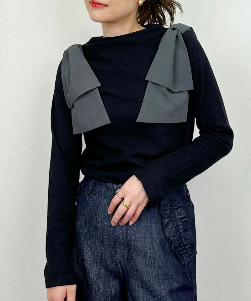 model：H164　着用サイズ：M　ブラック