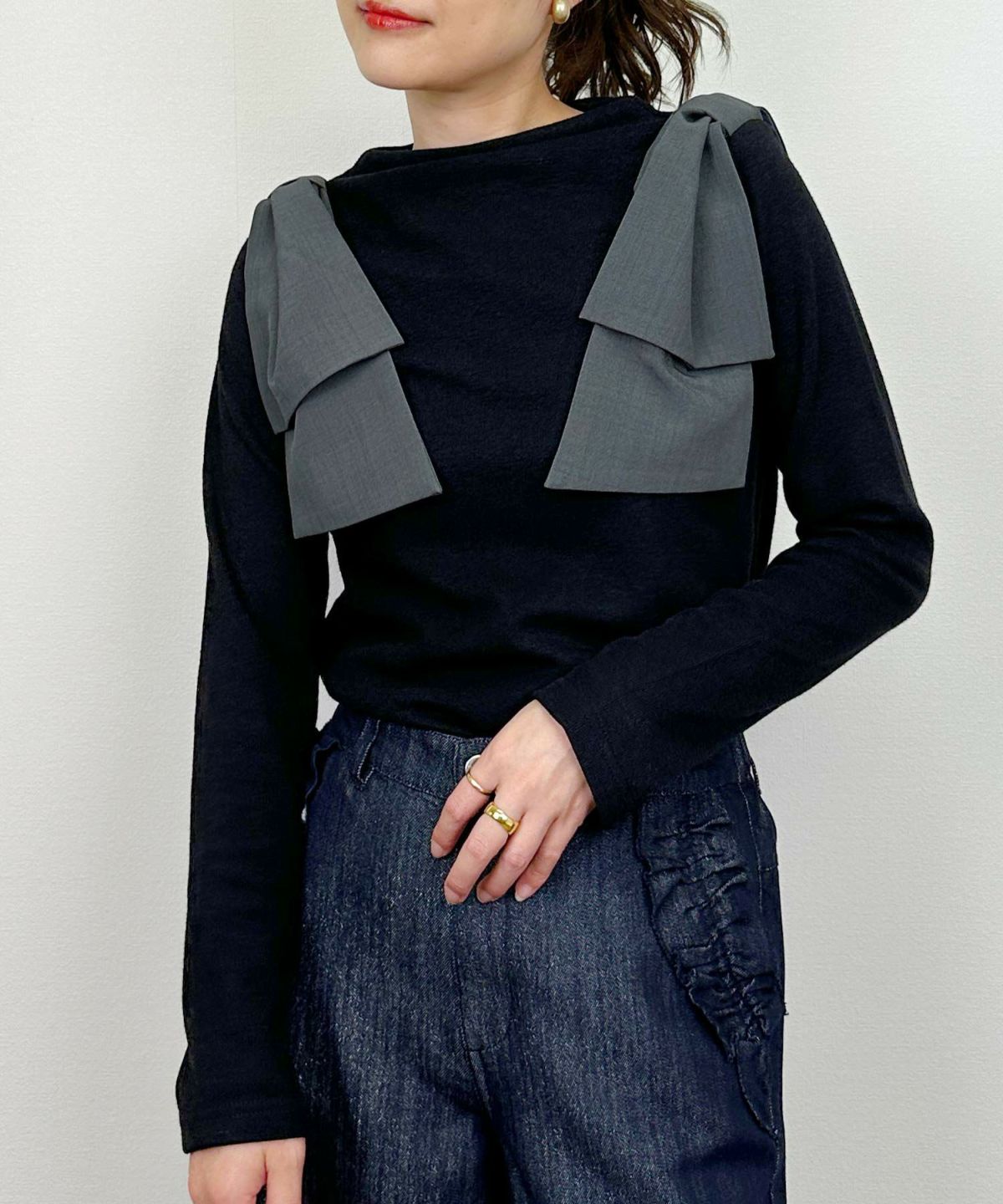 model：H164　着用サイズ：M　ブラック