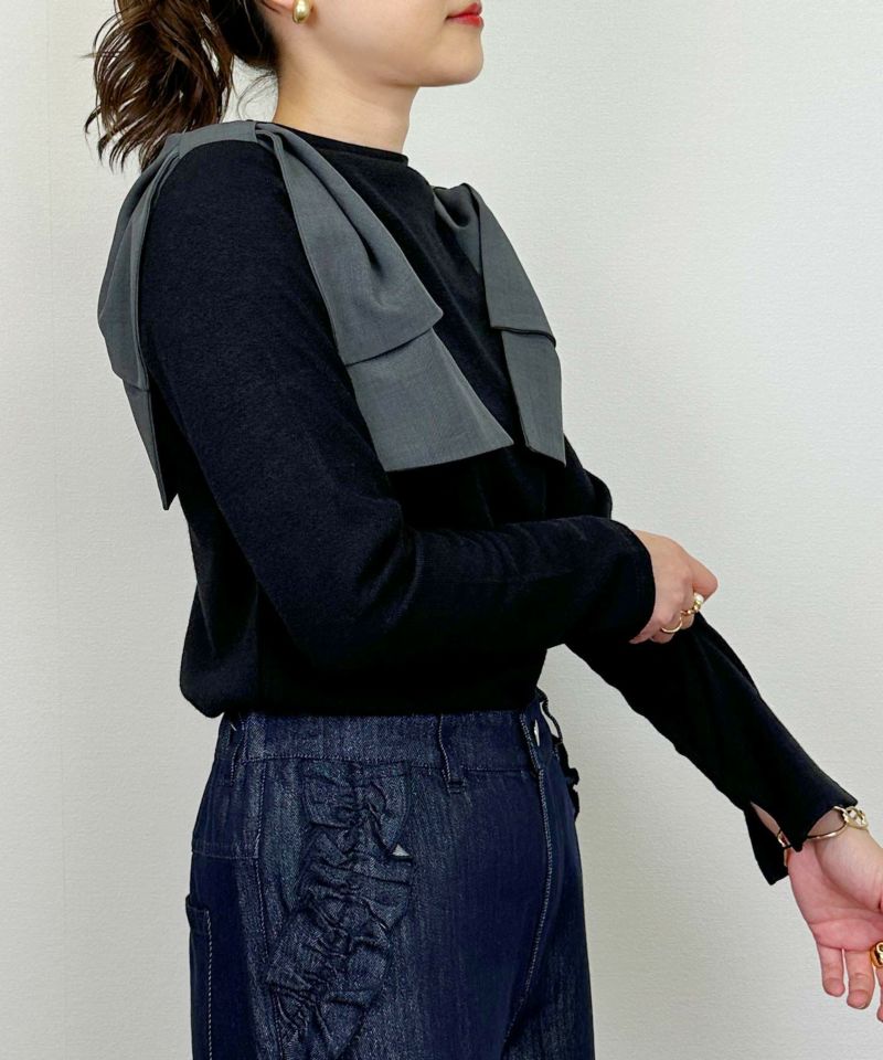 model：H164　着用サイズ：M　ブラック