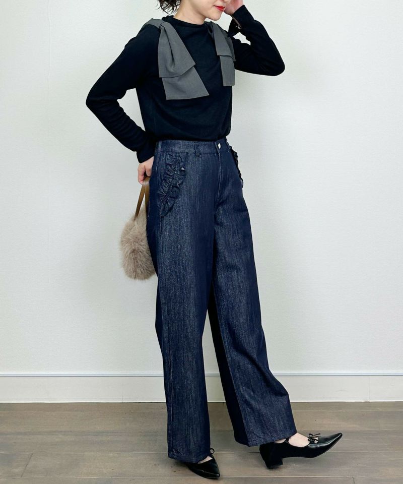 model：H164　着用サイズ：M　ブラック