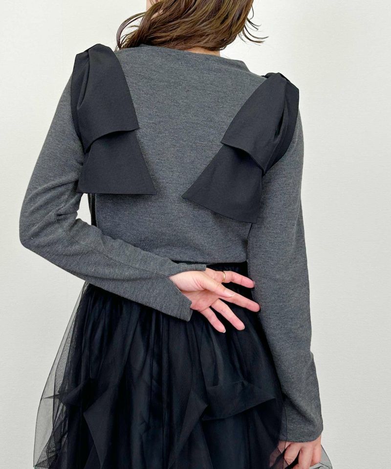 model：H164　着用サイズ：M　チャコールグレー