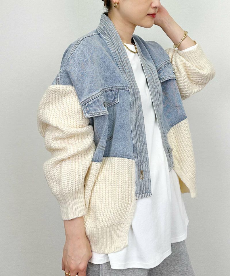 model：H164　着用サイズ：M　オフホワイト