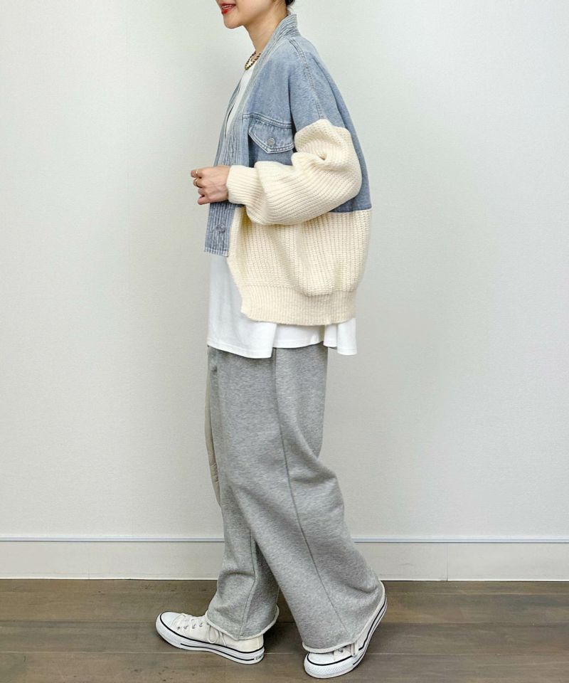 model：H164　着用サイズ：M　オフホワイト