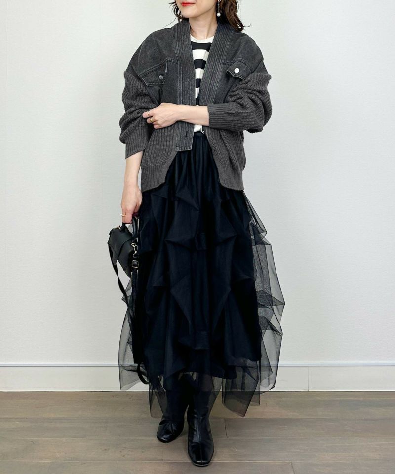 model：H164　着用サイズ：M　ブラック