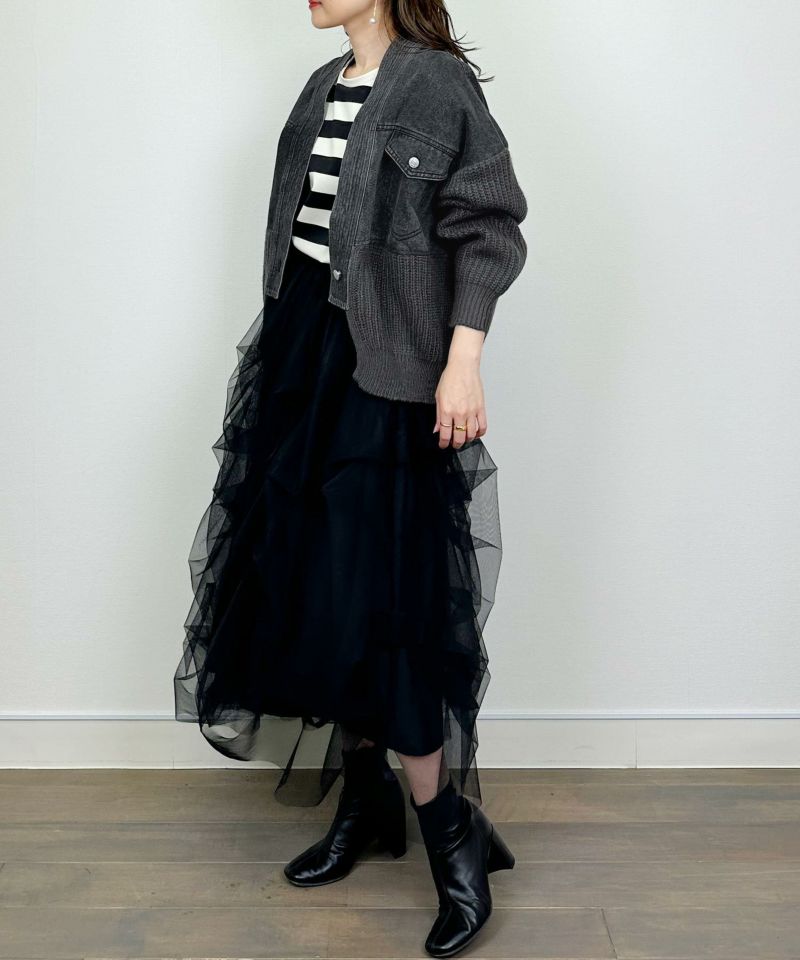 model：H164　着用サイズ：M　ブラック