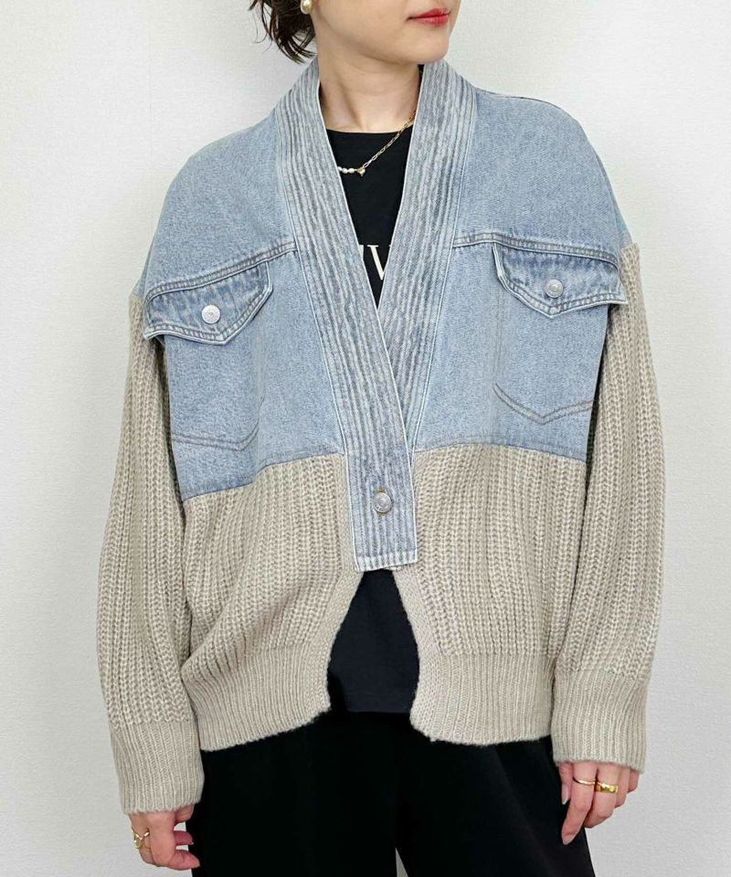 model：H164　着用サイズ：M　グレイッシュベージュ