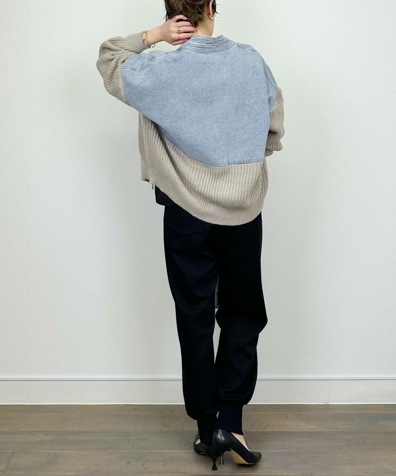 model：H164　着用サイズ：M　グレイッシュベージュ