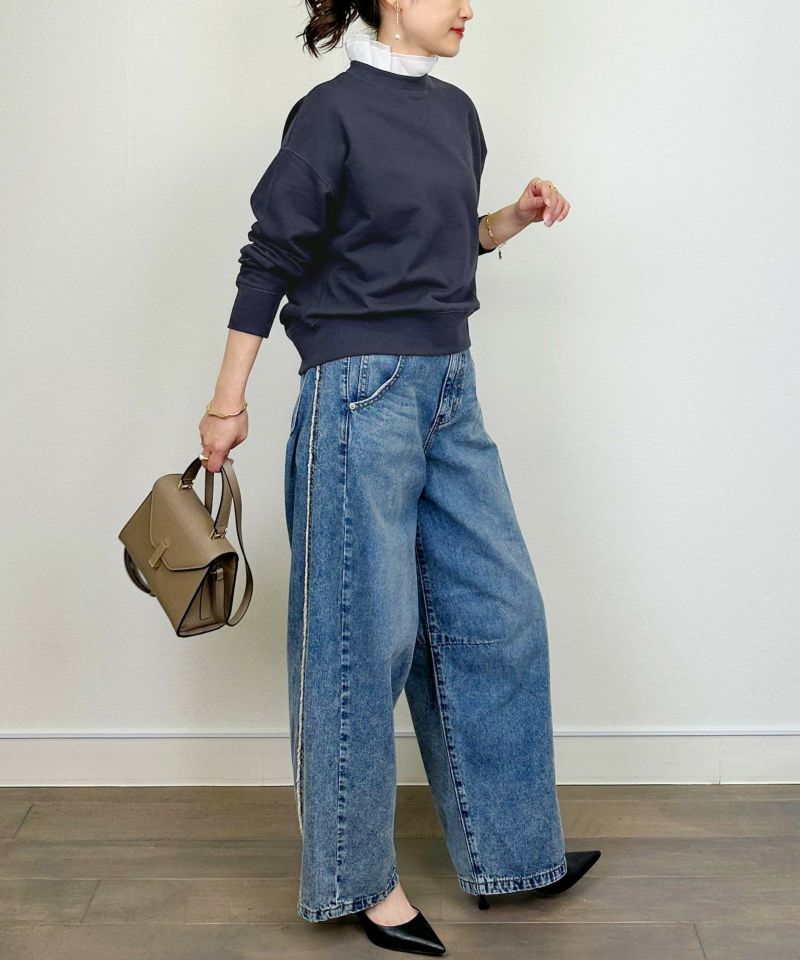 model：H164　着用サイズ：M　ネイビー