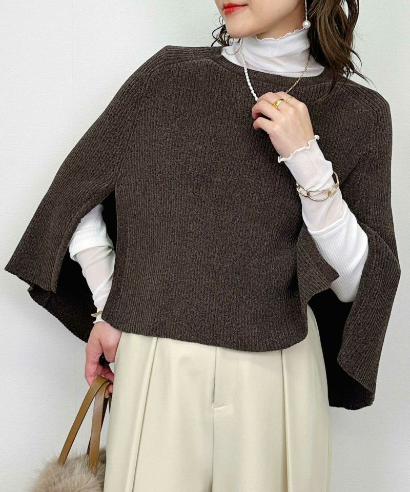 model：H164　着用サイズ：M　ダークブラウン