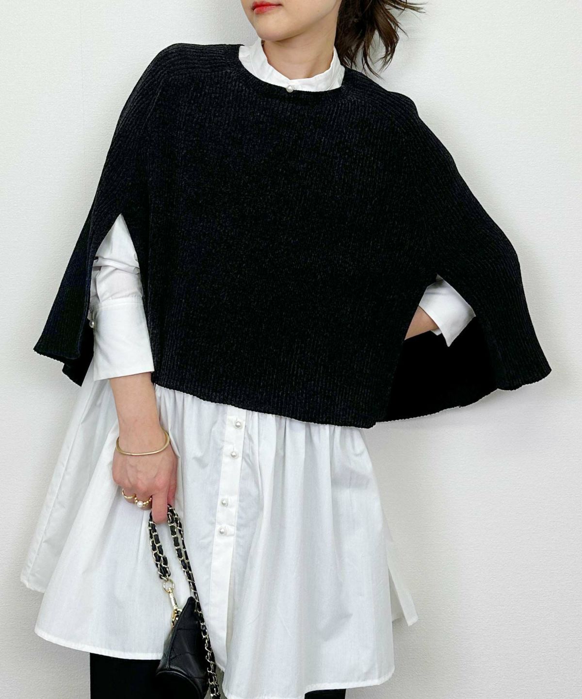 model：H164　着用サイズ：M　ブラック