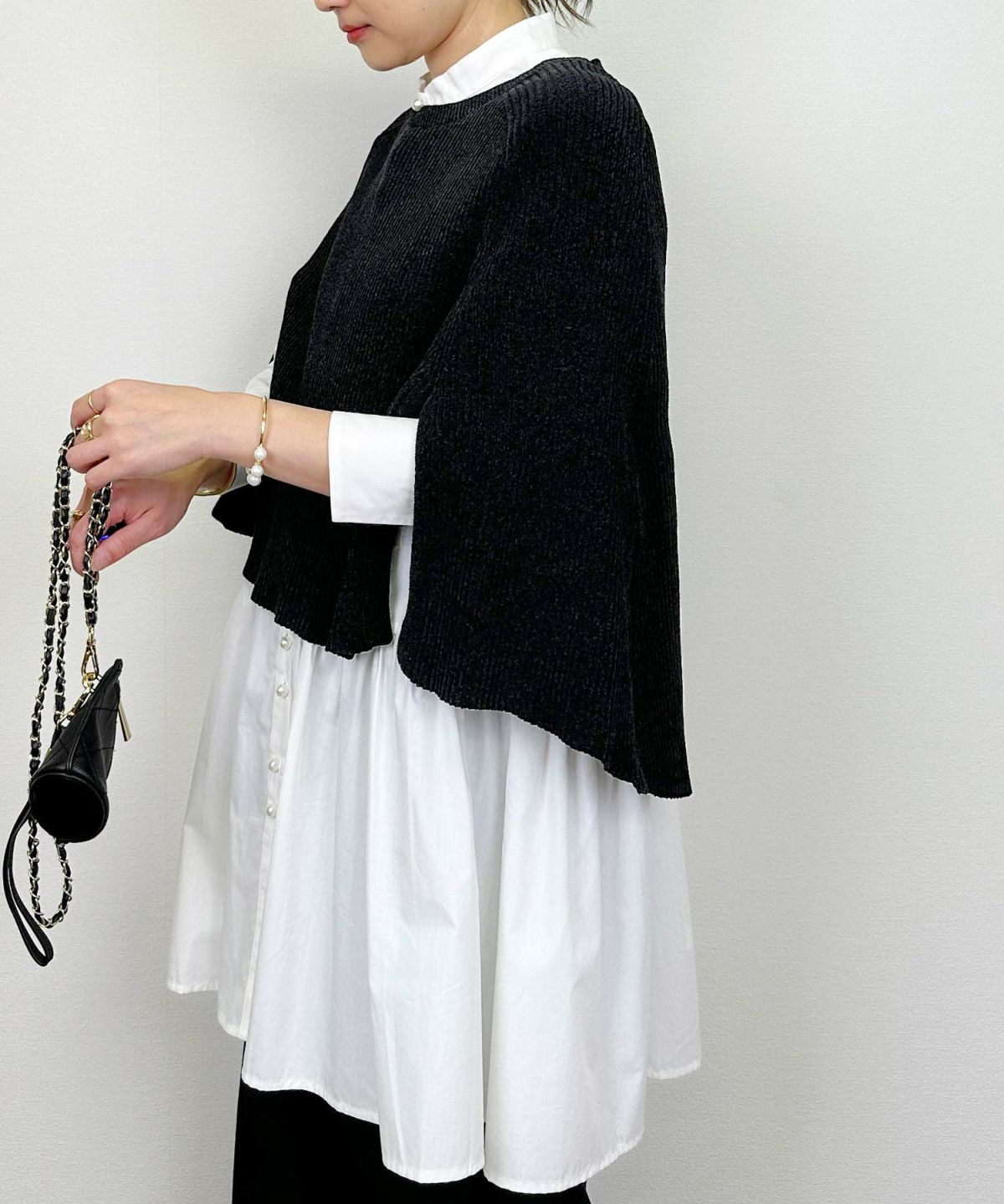 model：H164　着用サイズ：M　ブラック