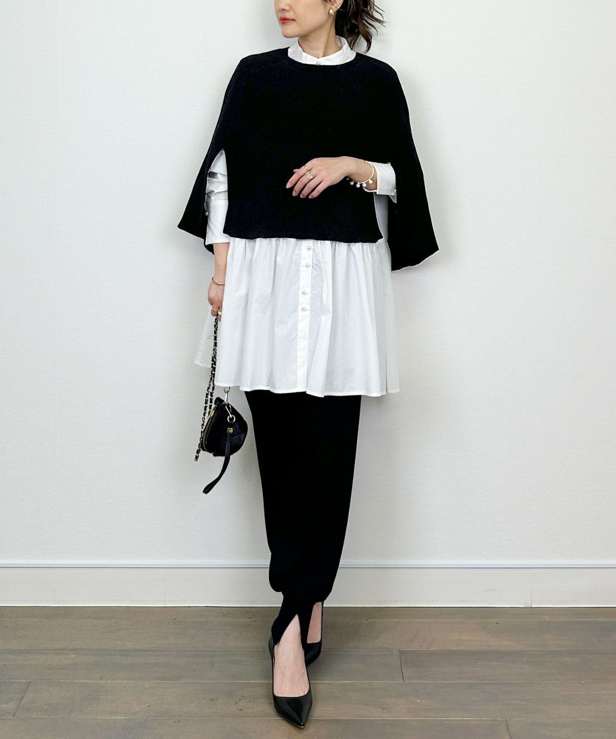 model：H164　着用サイズ：M　ブラック