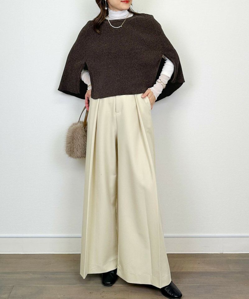 model：H164　着用サイズ：M　ダークブラウン