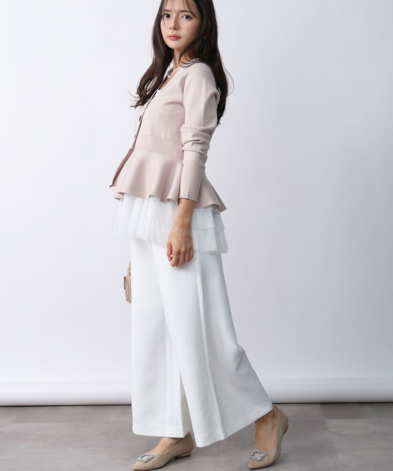 model：H160　着用サイズ：M　オフホワイト