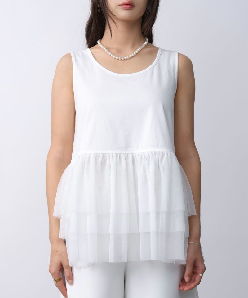 model：H160　着用サイズ：M　オフホワイト