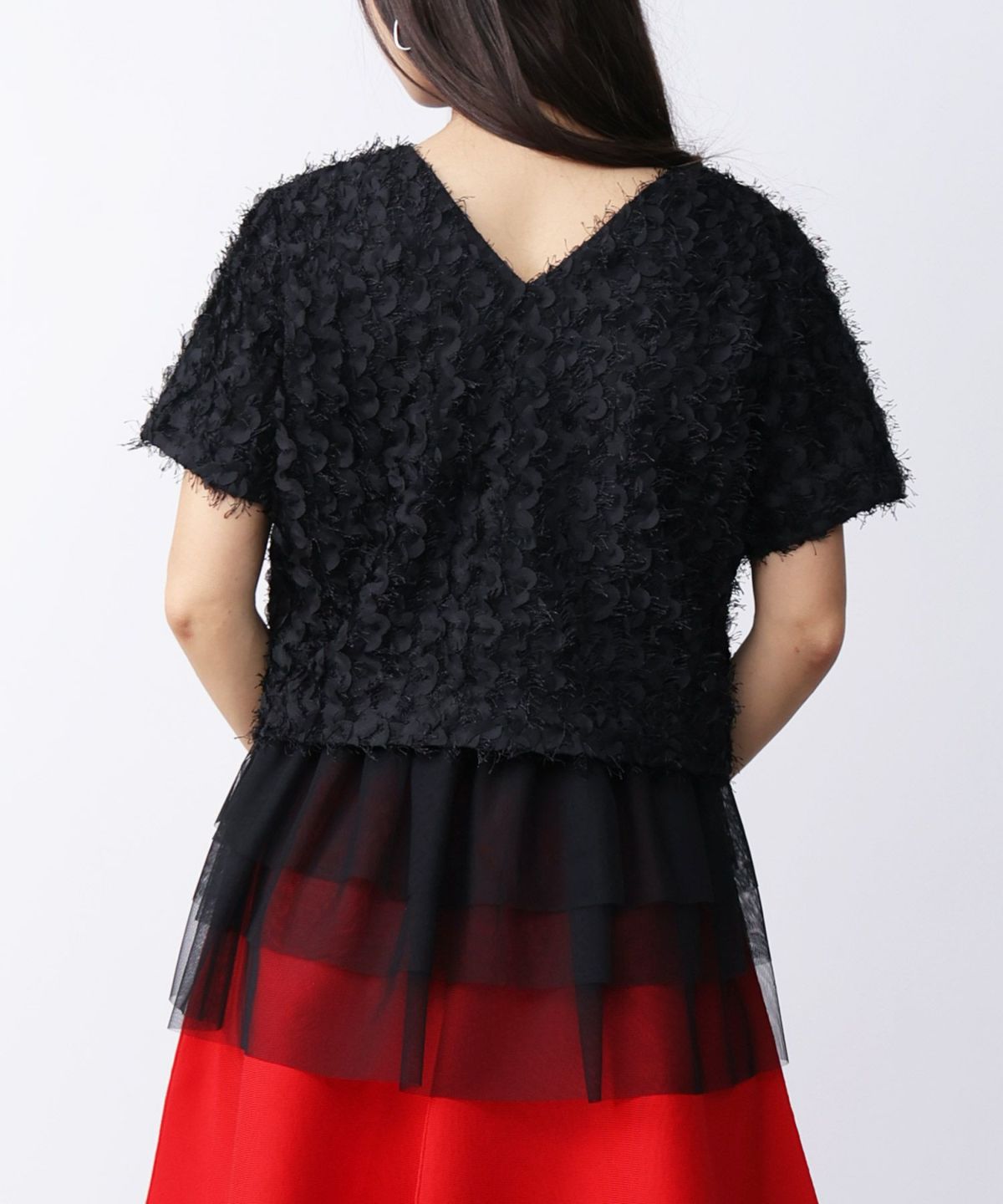 model：H160　着用サイズ：M　ブラック