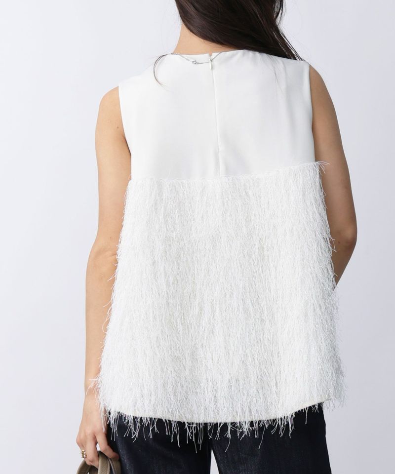 model：H160　着用サイズ：M　アイボリー