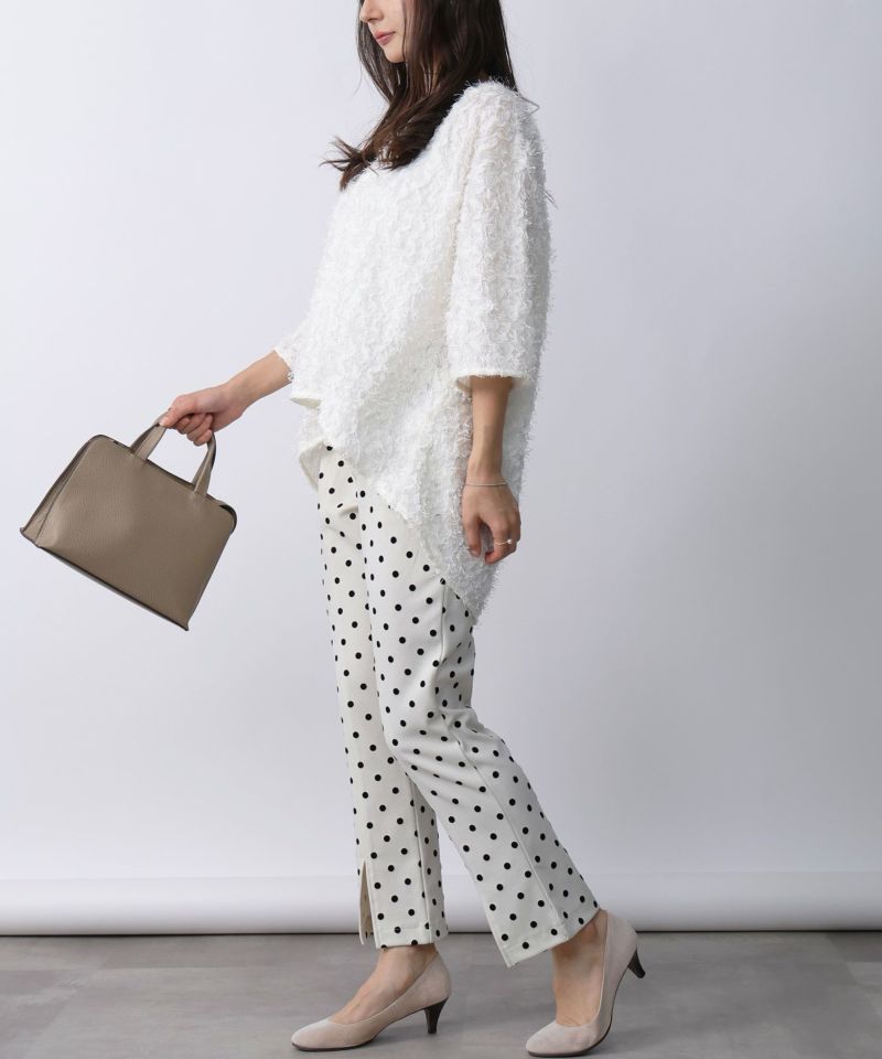 model：H160　着用サイズ：M　オフホワイト