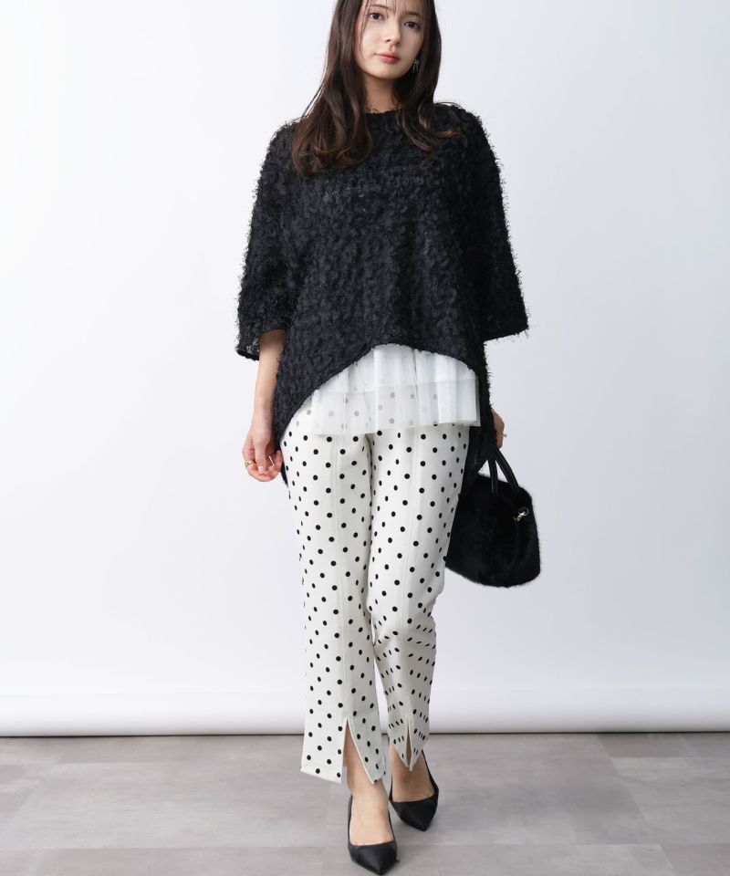 model：H160　着用サイズ：M　ブラック