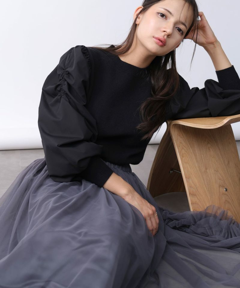 model：H160　着用サイズ：M　ブラック