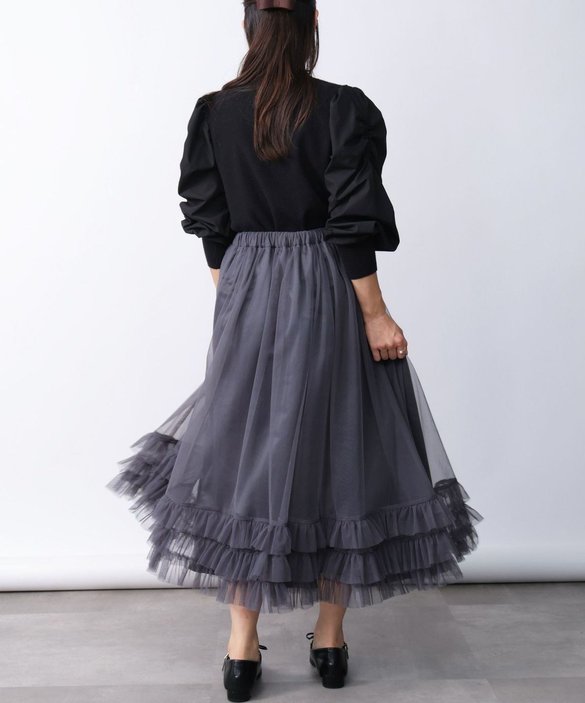 model：H160　着用サイズ：M　ブラック