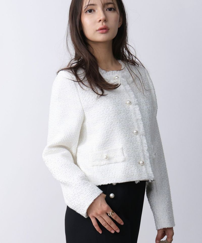 model：H160　着用サイズ：M　オフホワイト